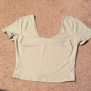 lululemon athletica green Short Sleeve Top